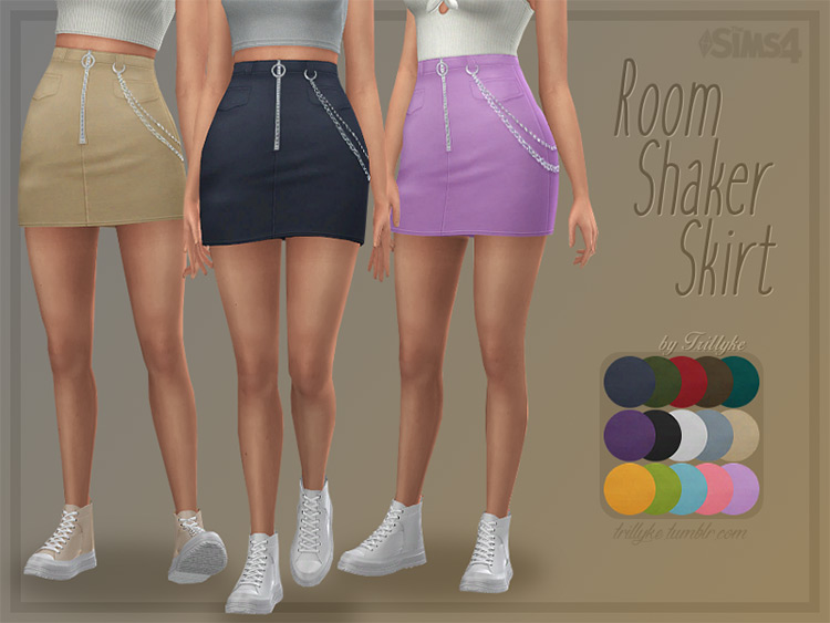 Room Shaker Skirt for TS4 CC