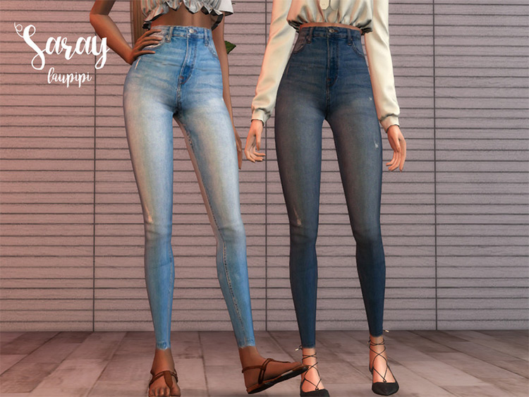 Sims High Waisted Cc Jeans Shorts Skirts To Download Fandomspot