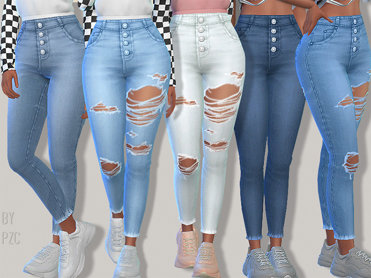 Donations near h&m high waisted jeans sims 4 cc