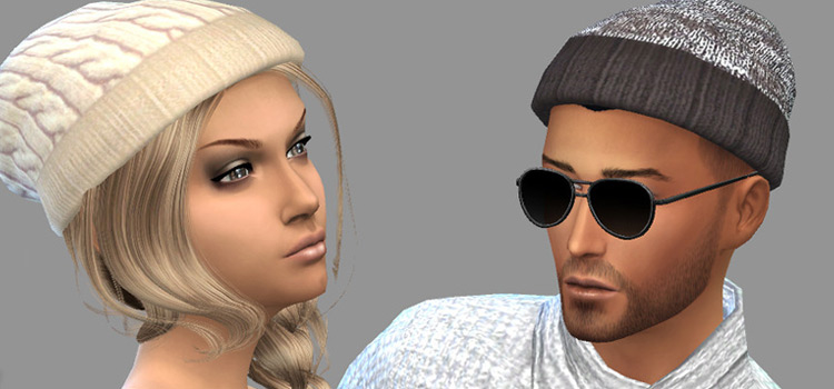 Guy and Girl Beanies CC - The Sims 4