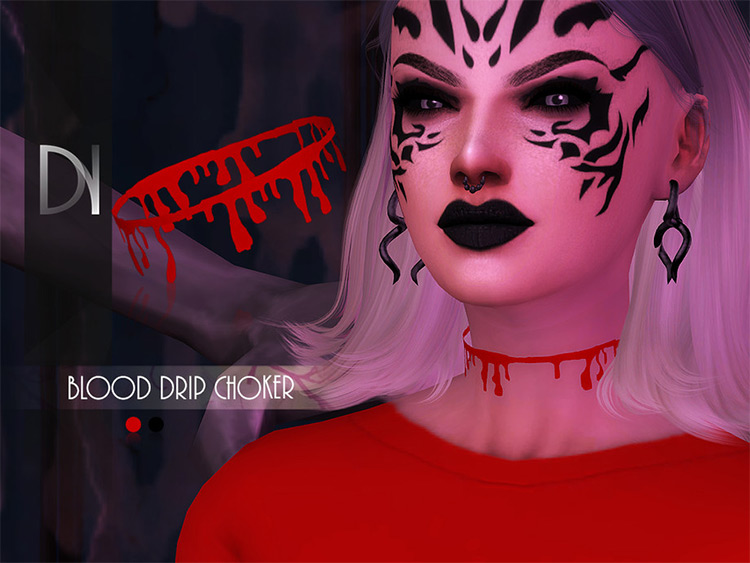 Blood Drip Choker TS4 CC