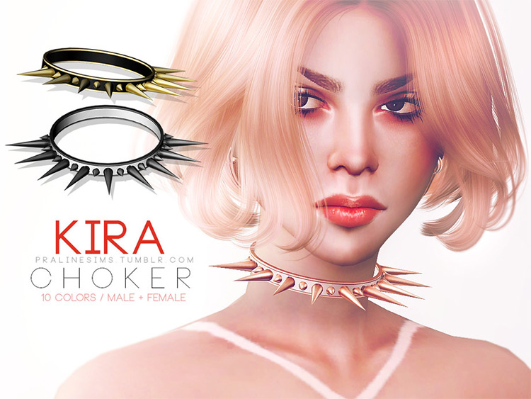 Kira Choker for The Sims 4