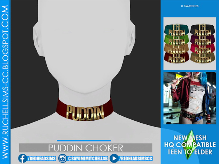 Best Sims 4 Chokers  Free CC   Mods To Download   FandomSpot - 55