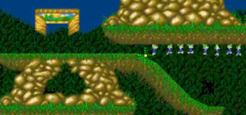 Lemmings 2 for Super Nintendo, game screenshot