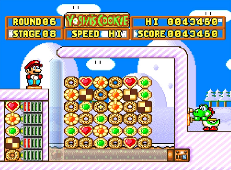 Yoshi's Cookie on SNES - Gameplay Screenshot