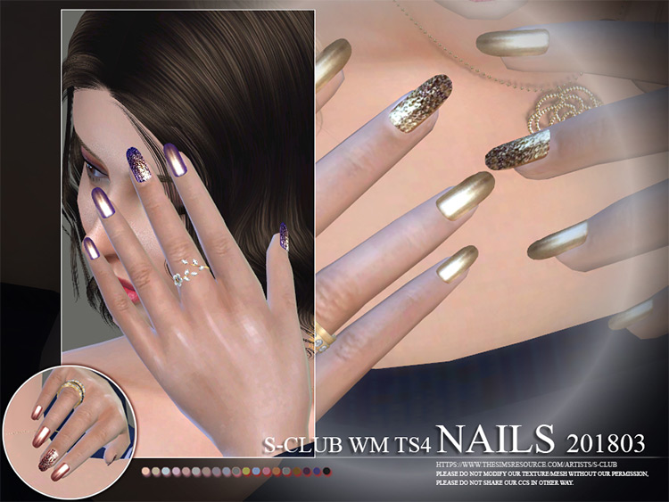 25 Best Nails CC   Mod Packs For Sims 4  Free To Download    FandomSpot - 90