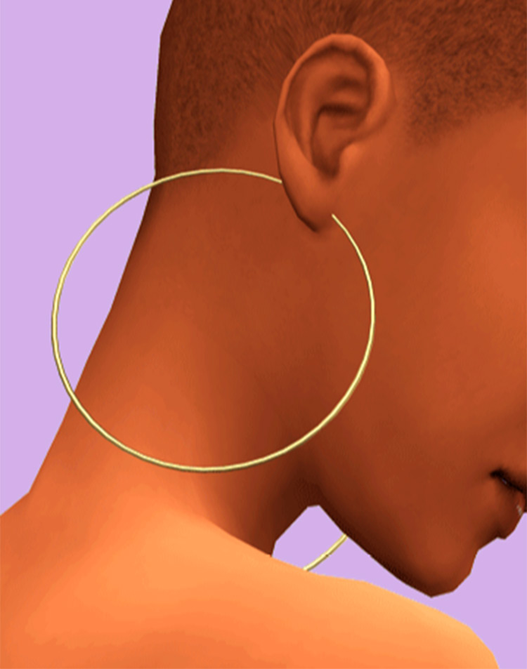 Sutton branded earrings - Sims 4 CC