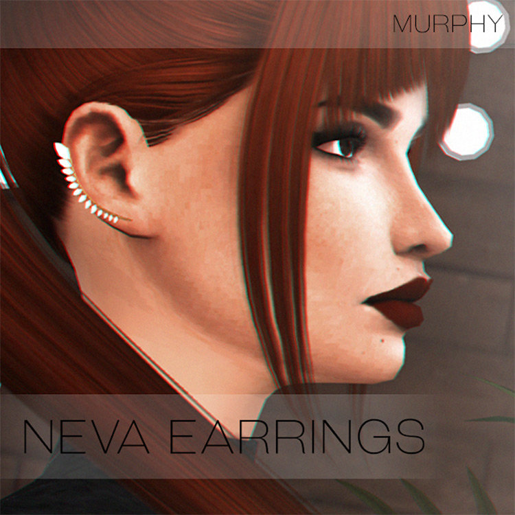 Neva Earrings Sims4 CC Preview