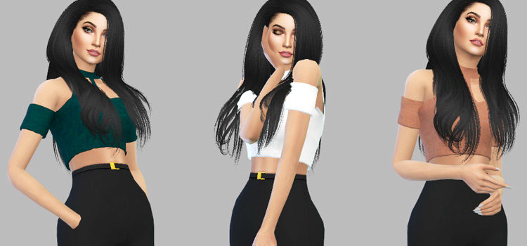 15 Cutest Crop Tops CC For The Sims 4