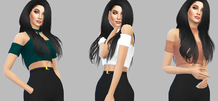 Sims 4 Fashion CC - Cute & Stylish Crop Tops (Preview)