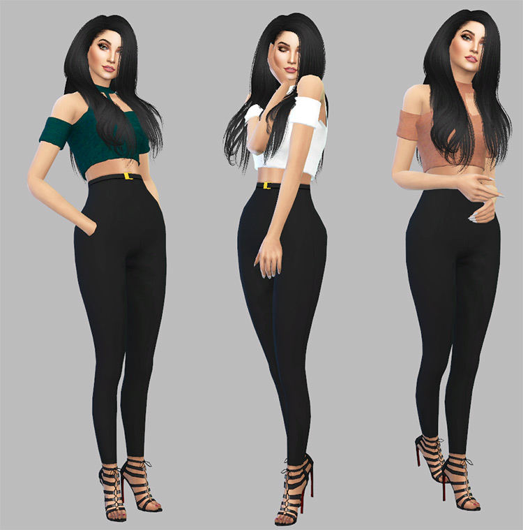 15 Cutest Crop Tops CC For The Sims 4   FandomSpot - 95