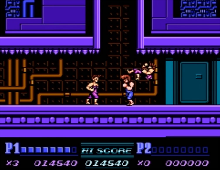 double dragon 2 nes pits