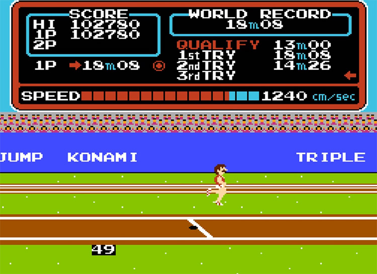 Track & Field - NES Screenshot