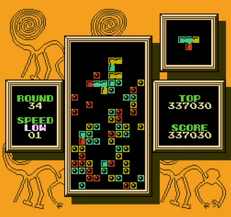 Tetris 2 on NES - Screenshot