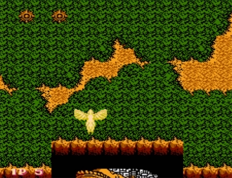 Legendary Wings NES gameplay screenshot