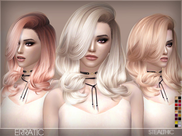 sims 4 female cute short hair cc