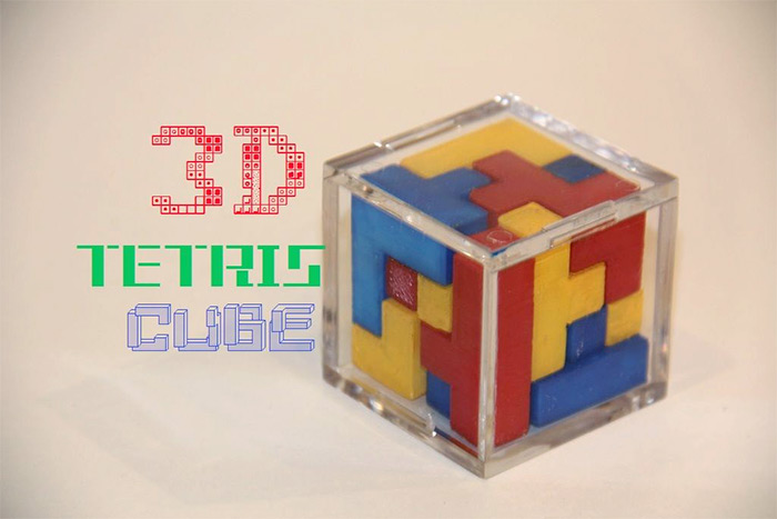 3d printed tetris cube