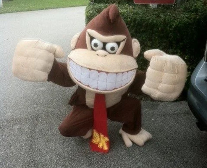 Donkey Kong costume head diy