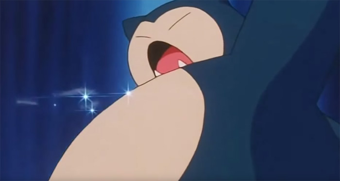 Snorlax megapunch from anime