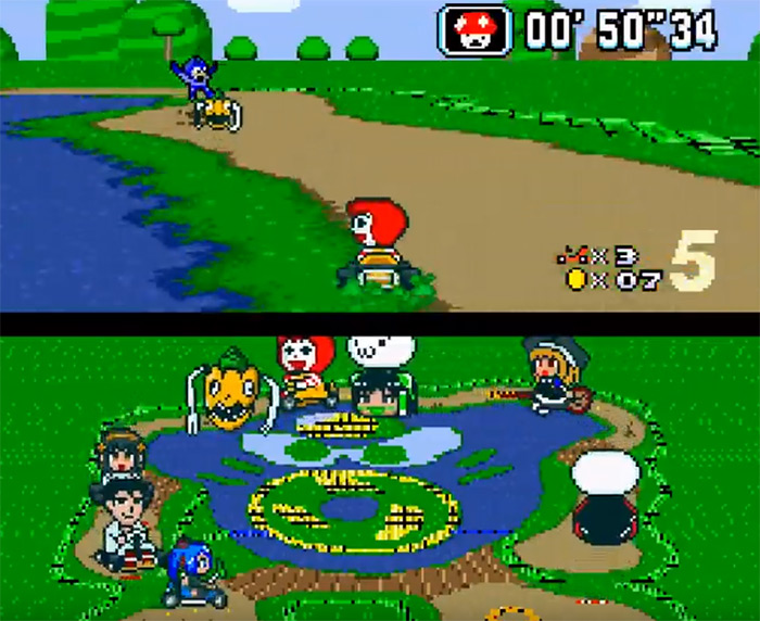 super mario kart cheats snes