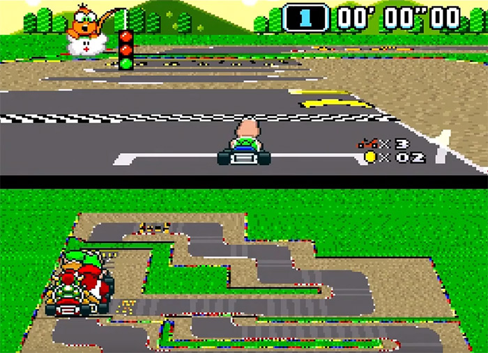 super mario kart snes rom cool