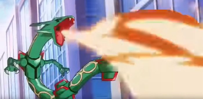Rayquaza anime screenshot