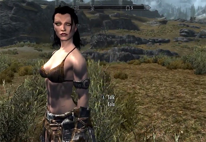 Eola Skyrim follower