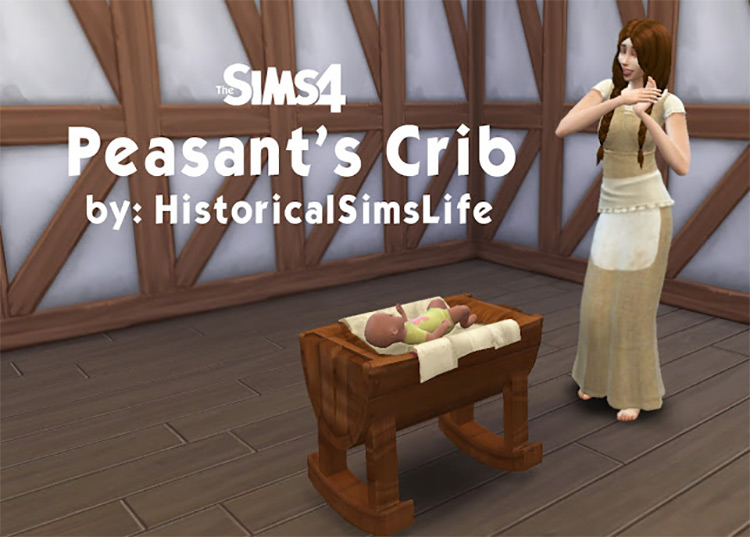 Peasant Crib for Sims 4