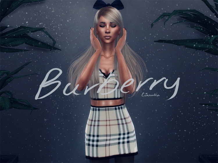 Ciarella’s Burberry Dress Preview for The Sims 4