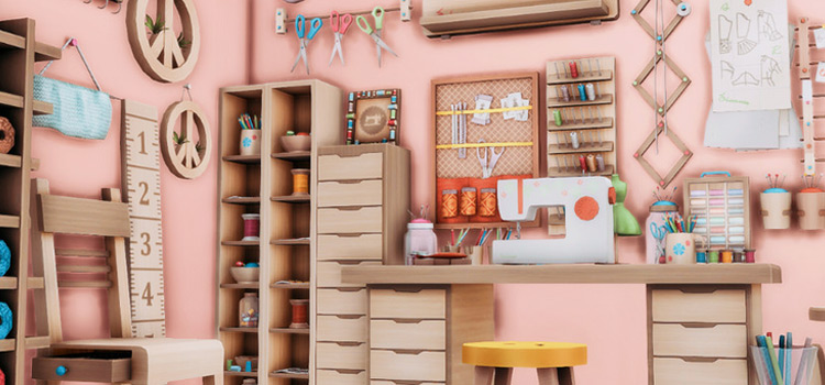 Craft Room Design in The Sims 4