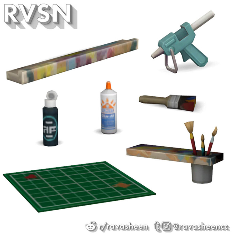 Sims 4 Crafts Room CC  All Free To Download    FandomSpot - 2