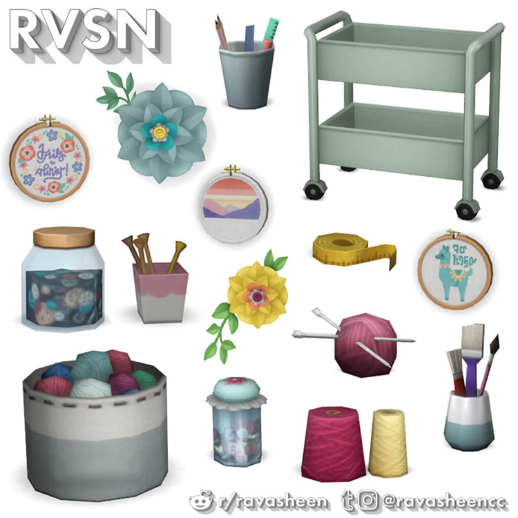 Sims 4 Crafts Room CC  All Free To Download    FandomSpot - 73