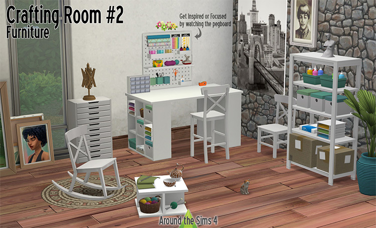 Sims 4 Crafts Room CC  All Free To Download    FandomSpot - 64