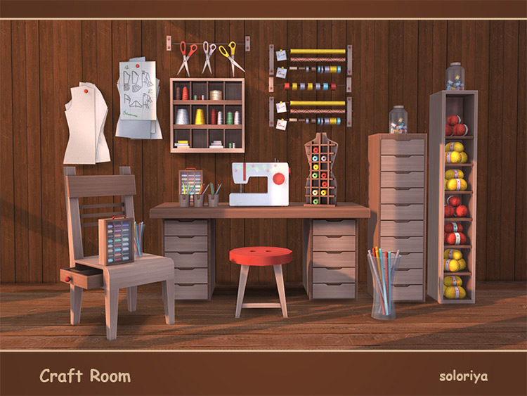 Sims 4 Crafts Room CC  All Free To Download    FandomSpot - 74