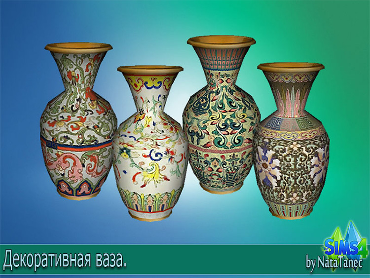 Chinese Vase CC for The Sims 4