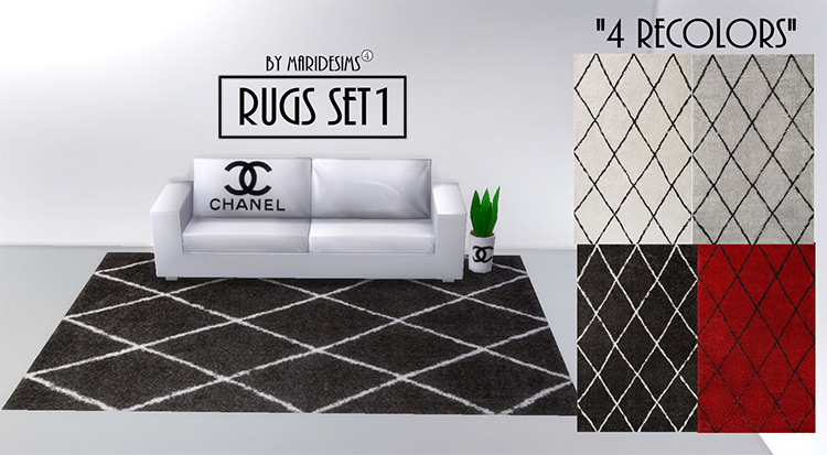 Chanel Rugs Set #1 / Sims 4 CC