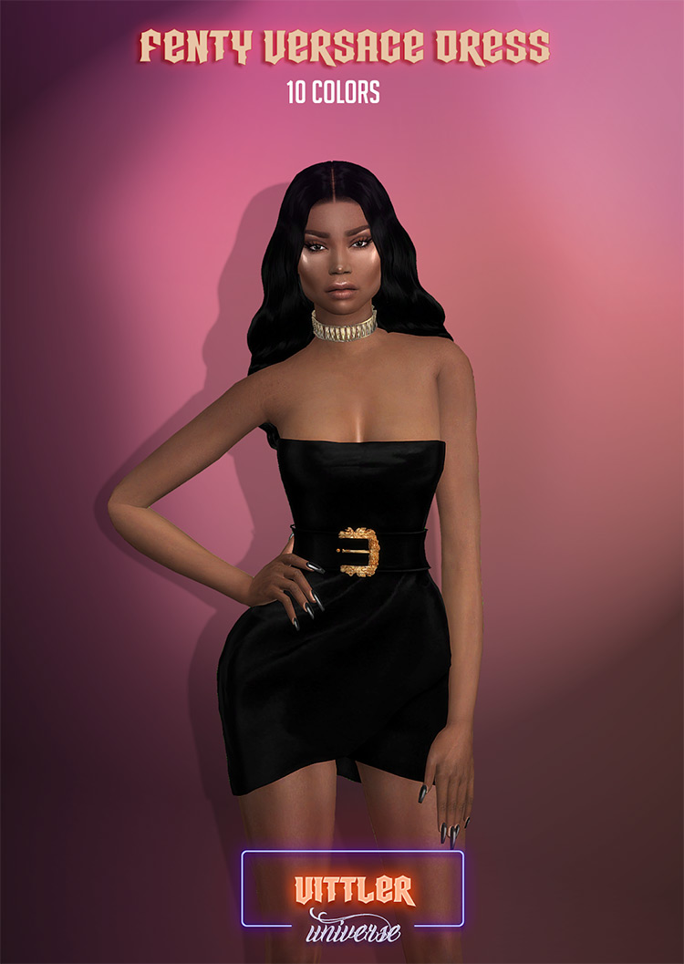 Fenty Versace Dress / TS4 CC