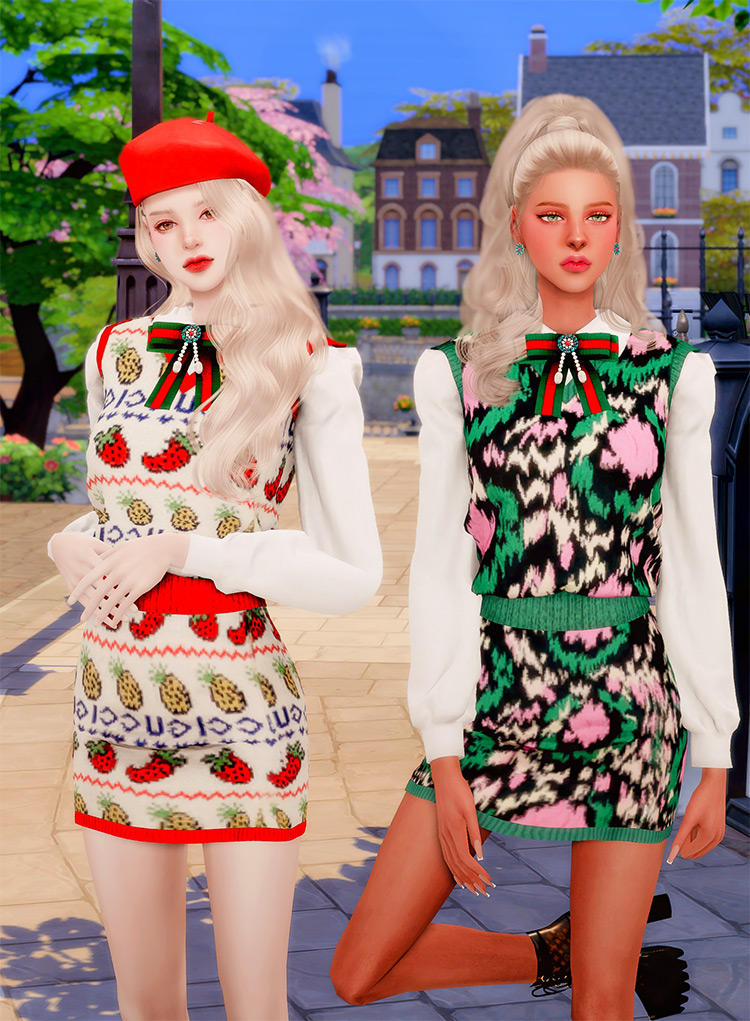 Luxury labels play at dressing up the Sims