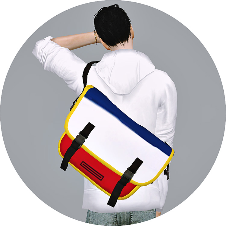 01 male messenger bag cc sims4