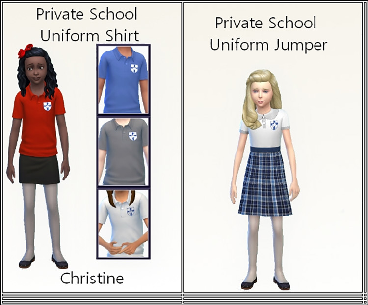 03 private school uniform shirt jumper ts4 cc