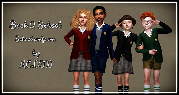 Sims 4 School Uniform CC + Mods (All Free) – FandomSpot