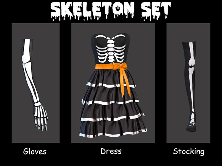 sims 4 skeleton skin