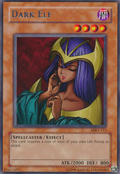 Dark Elf YGO Card