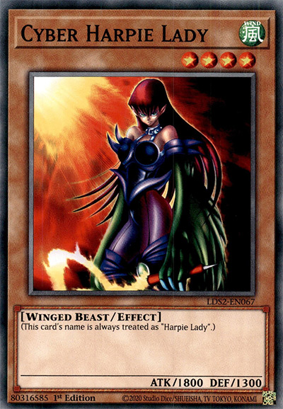 Cyber Harpie Lady YGO Card