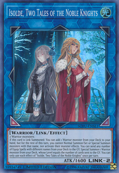 Isolde, Two Tales of the Noble Knights YGO Card