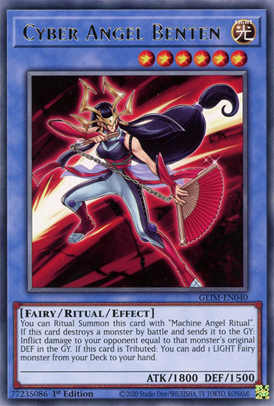 Cyber Angel Benten Yu-Gi-Oh Card