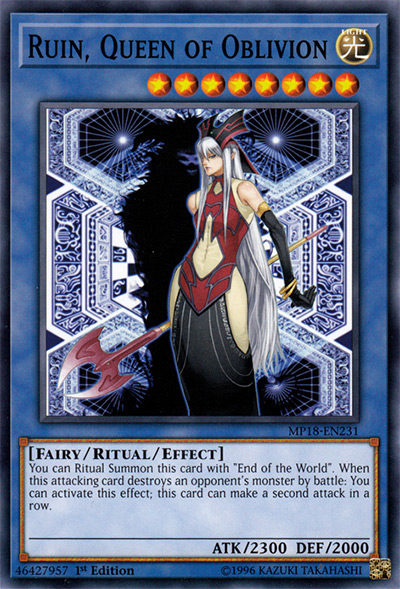 Ruin, Queen of Oblivion YGO Card