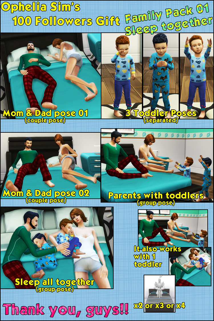 Best Sims 4 Bed Poses  Couples   Individual Sims    FandomSpot - 61