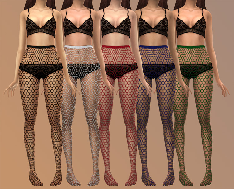 Valkyrie Fishnet Set / TS4 CC