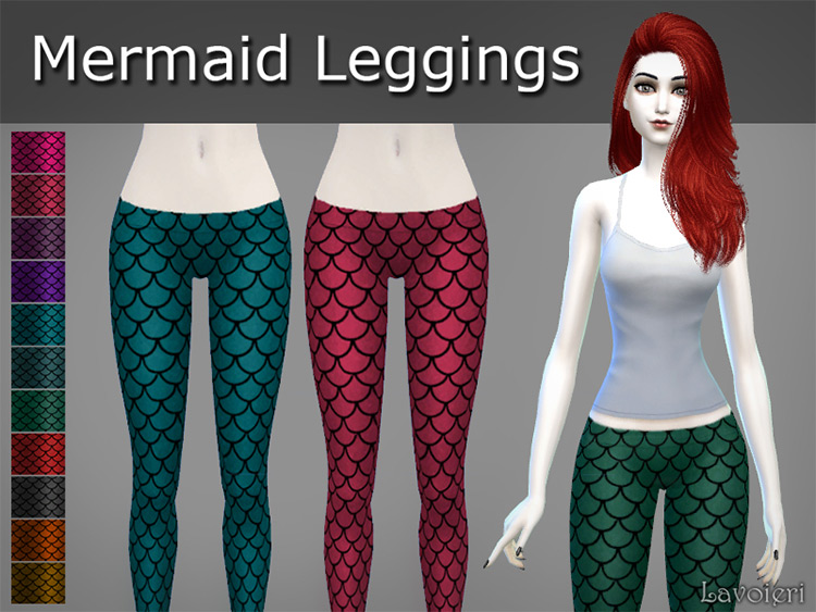 Mermaid Leggings CC for Sims 4